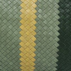 Pre Owned Bottega Veneta Multicolor Intrecciato Leather Top Zip Pouch