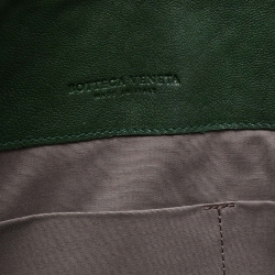 Pre Owned Bottega Veneta Multicolor Intrecciato Leather Top Zip Pouch