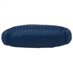 Pre Owned Bottega Veneta Blue Intrecciato Leather Crossbody