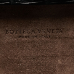 Pre Owned Bottega Veneta Black Crocodile Knot Clutch