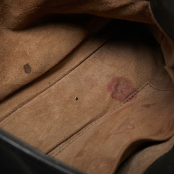 Pre Owned Bottega Veneta Black Intrecciato Leather Napolli Tote