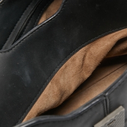 Pre Owned Bottega Veneta Black Intrecciato Leather Napolli Tote