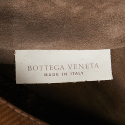 Pre Owned Bottega Veneta Brown Karung Leather Tote