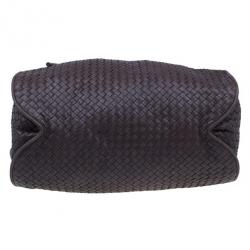 Pre Owned Bottega Veneta Brown Leather Large Intrecciato Hobo