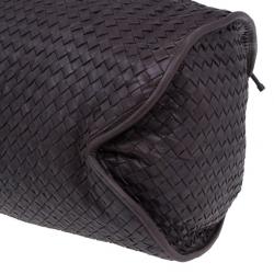 Pre Owned Bottega Veneta Brown Leather Large Intrecciato Hobo