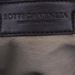Pre Owned Bottega Veneta Brown Leather Large Intrecciato Hobo