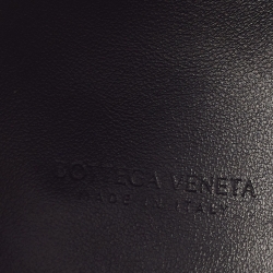 مملوكة مسبقًا Bottega Veneta Black Leather Mini Knot Bucket Clutch Bag