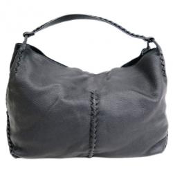 Pre Owned Bottega Veneta Black Leather Cervo Hobo