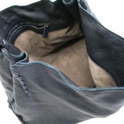 Pre Owned Bottega Veneta Black Leather Cervo Hobo