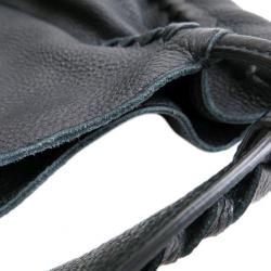 Pre Owned Bottega Veneta Black Leather Cervo Hobo