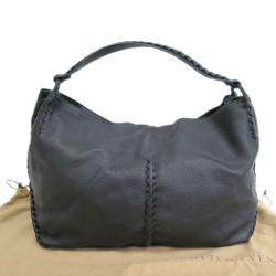 Pre Owned Bottega Veneta Black Leather Cervo Hobo
