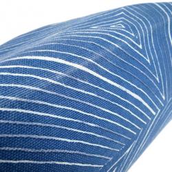 Pre Owned Bottega Veneta Blue Canvas Shopper Tote