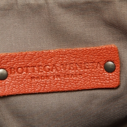 Pre Owned Bottega Veneta Brown Rust Intrecciato Leather Crossbody Bag