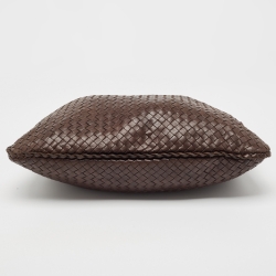 Pre Owned Bottega Veneta Choco Brown Intrecciato Leather Veneta Hobo