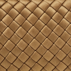 Pre Owned Bottega Veneta Brown Intrecciato Satin Knot Clutch