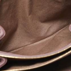 Pre Owned Bottega Veneta Purple Intrecciato Leather Flap Clutch