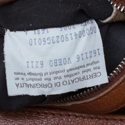 Pre Owned Bottega Veneta Orange Leather Boston Bag