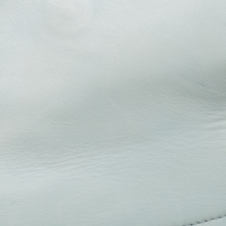 Pre Owned Bottega Veneta Light Blue/White Intrecciato Leather Tote