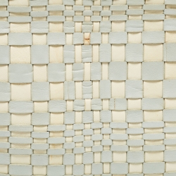 Pre Owned Bottega Veneta Light Blue/White Intrecciato Leather Tote