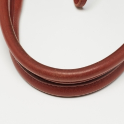 Pre Owned Bottega Veneta Brick Brown Intrecciato Leather Tote