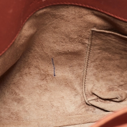 Pre Owned Bottega Veneta Brick Brown Intrecciato Leather Tote