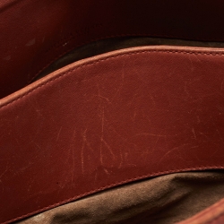 Pre Owned Bottega Veneta Brick Brown Intrecciato Leather Tote