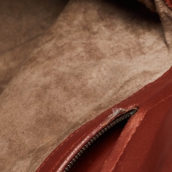 Pre Owned Bottega Veneta Brick Brown Intrecciato Leather Tote