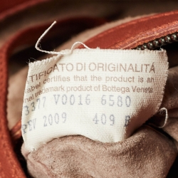 Pre Owned Bottega Veneta Brick Brown Intrecciato Leather Tote