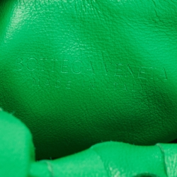 Pre Owned Bottega Veneta Green Intrecciato Leather Mini Jodie Hobo