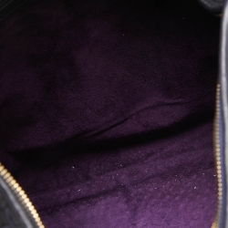 Pre Owned Bottega Veneta Dark Blue Intrecciato Leather Large Veneta Hobo