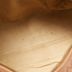 Pre Owned Bottega Veneta Brown Intrecciato Leather Zip Satchel