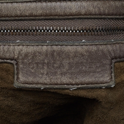 Pre Owned Bottega Veneta Brown Intrecciato Leather Large Veneta Hobo