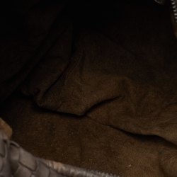 Pre Owned Bottega Veneta Brown Intrecciato Leather Large Veneta Hobo