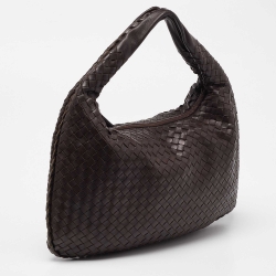 Pre Owned Bottega Veneta Brown Intrecciato Leather Hobo