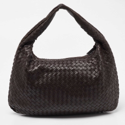 Pre Owned Bottega Veneta Brown Intrecciato Leather Hobo