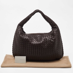 Pre Owned Bottega Veneta Brown Intrecciato Leather Hobo