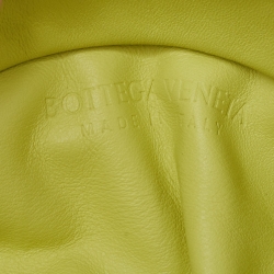Pre Owned Bottega Veneta Light Green Leather The Chain Pouch Bag