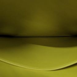 Pre Owned Bottega Veneta Deep Khaki Leather Mesh Clutch Bag