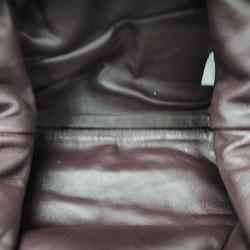 Pre Owned Bottega Veneta Purple Leather Mesh Butter Crossbody Bag