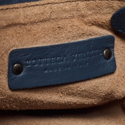 Pre Owned Bottega Veneta Teal Intrecciato Leather Nodini Crossbody Bag