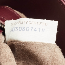 Pre Owned Bottega Veneta Burgundy Intrecciato Leather Medium Roma Tote