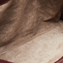 Pre Owned Bottega Veneta Burgundy Intrecciato Leather Medium Roma Tote