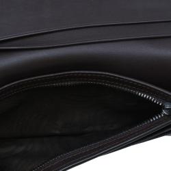 Pre Owned Bottega Veneta Brown Ebana Intrecciato Nappa Continental Wallet