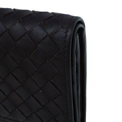 Pre Owned Bottega Veneta Brown Ebana Intrecciato Nappa Continental Wallet