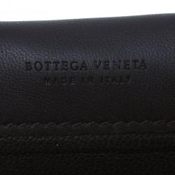 Pre Owned Bottega Veneta Brown Ebana Intrecciato Nappa Continental Wallet