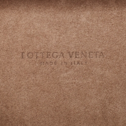 Pre Owned Bottega Veneta Red Intrecciato Leather Knot Chain Clutch