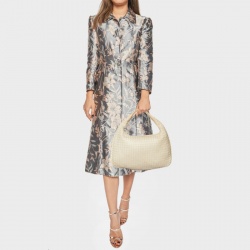 Pre Owned Bottega Veneta Beige Intrecciato Leather Small Hobo