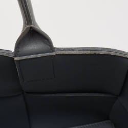 Pre Owned Bottega Veneta Grey Intrecciato Leather Medium Arco Tote