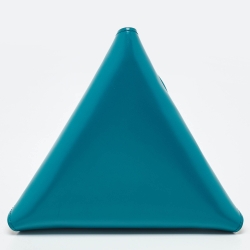 Pre Owned Bottega Veneta Green Leather Spazzolato Pyramid Bag