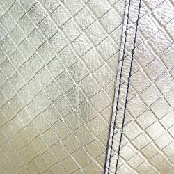 Pre Owned Bottega Veneta Gold Intrecciomirage Tote